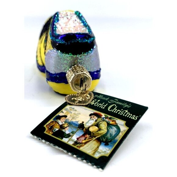 Running Shoe Old World Christmas 4" Blown Glass Ornament OWC 2013 - Picture 7 of 9